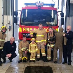 Picture Of Fire officer Theo Power reports for duty Picture Of Fire officer Theo Power reports for duty